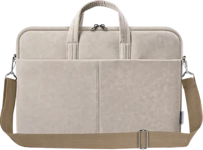 Defender Сумка для ноутбука Solid  15.6" PU кожа, бежевый, карман (26126)