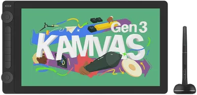 Графический монитор HUION KAMVAS 16 Gen 3 Black, 15.8", 2560×1440, 16384 уровней