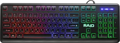 Клавиатура DEFENDER 45778, проводная, Raid GK-778DL, Rainbow