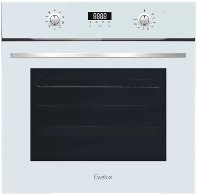 Духовой шкаф EVELUX EO 635 PW, электрический, 71л, 9 режимов, белый