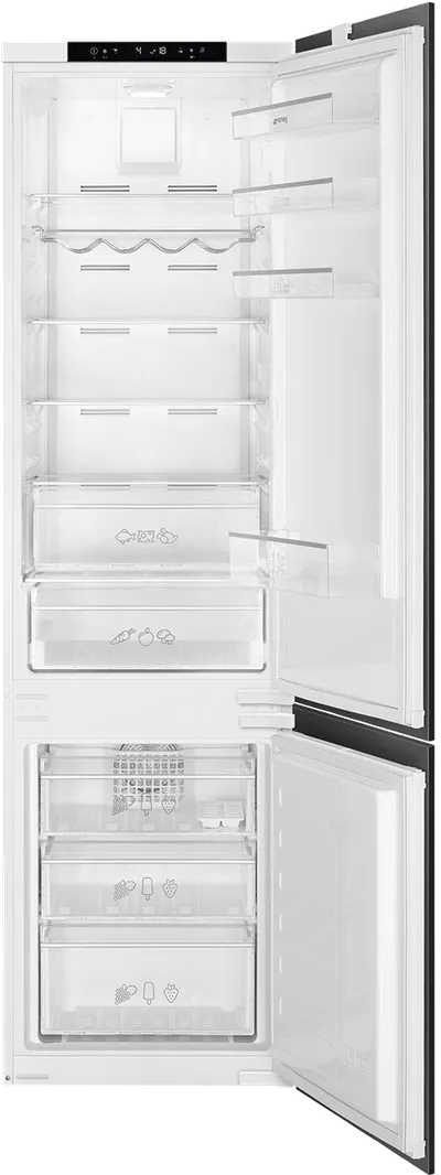 Холодильник SMEG C8194TNE, встраиваемый, 284л, No-frost, 1935×540×545мм