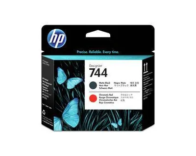 Головка печатающая для плоттера HP (F9J88A) Designjet Z2600/Z5600 №744 черный матовый/красный, оригинальный