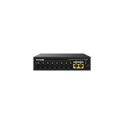 Коммутатор Tenda SG110PC, неуправляемый PoE, 8×1GbE PoE, 2×Uplink, 100W