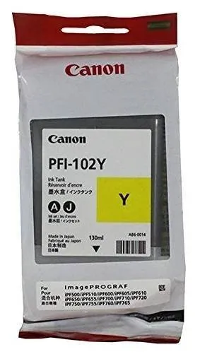 Чернила Canon PFI-102Y, желтый