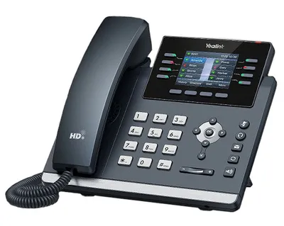 SIP-T44W Телефон SIP Yealink SIP-T44W, 12 аккаунтов, 2 порта USB, Wi-Fi, цветной экран,BLF,  PoE,  GigE,  без БП