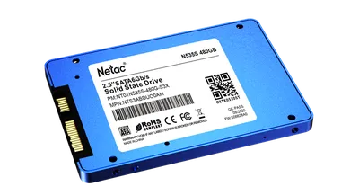 Диск SSD Netac - N535S, для ноутбука, 2.5", 480 ГБ, SATA, 6 Гб/с, speed write-490МБ/с read-540МБ/с, TLC, NT01N535S-480G-S3X