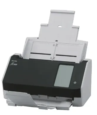 Сканер Ricoh scanner fi-8040 (Сканер уровня рабочей группы, 40 стр/мин, 80 изобр/мин, А4, двустороннее устройство АПД, USB 3.2, RJ-45, 4,3-дюймовый дисплей с сенсорным управлением) аналог Fujitsu fi-8040