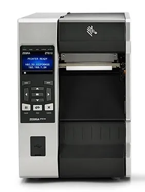 Принтер этикеток Zebra - ZT610, 203 dpi, термотрансферная печать, Barcodes 1D/2D/PDF417, ROM 1 024MB, RAM 2 048MB, длина этикетки 18-991мм, ширина носителя 20-114мм, скорость печати 356мм/с, USB Host, USB, RS-232, RJ-45, Bluetooth, цвет серый, ZT61042-T0E0100Z