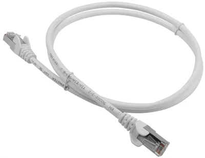 Патч-корд LANMASTER LAN-PC45/S5E-5.0-WH, FTP Cat.5e, 5 м, белый