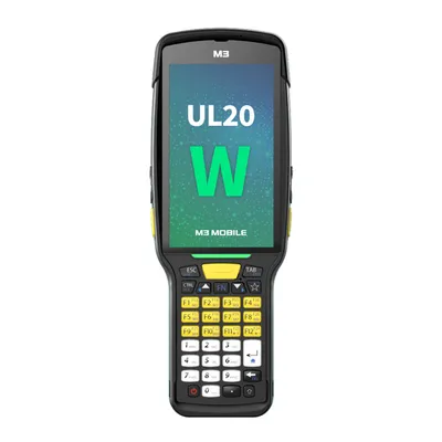 Терминал сбора данных M3 Mobile UL20W Android 10.0 GMS, FHD, 802.11 a/b/g/n/ac, SE4750, Rear Camera, BT, GPS, NFC(HF), 2G/16G, 35K, St Bat 6700 mAh, incl Bullet Proof Film, Hand Strap. Req CRDPWSP