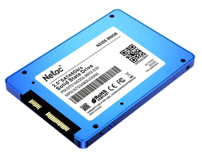 SSD накопитель Netac SSD N535S 960GB 2.5 SATAIII 3D NAND, 7mm, R/W up to 560/520MB/s, TBW 560TB, 5y wty