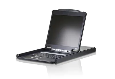 KVM-переключатель ATEN CL1308N-ATA-RG, 8 портов, PS/2+USB, LCD 19", 1U