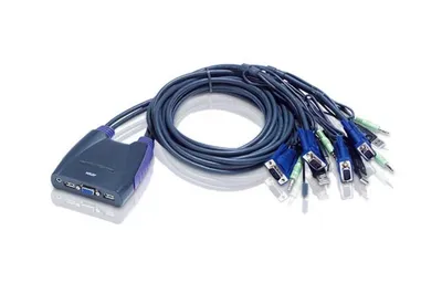 KVM-переключатель ATEN CS64US-AT, 4 порта, VGA+USB+Audio