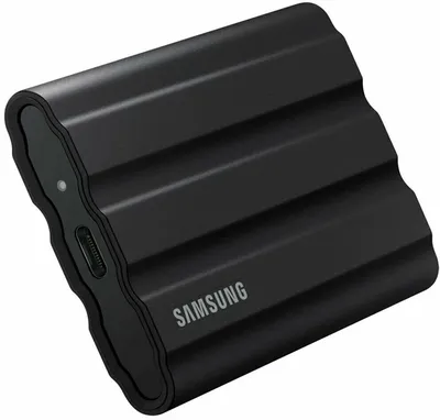 Внешние HDD и SSD/ Samsung External SSD T7 Shield, 2TB, Type C-to-C/A, USB 3.2 Gen2, R/W 1050/1000MB/s, IP65, 88x59x13mm, 98g, Black (12 мес.)