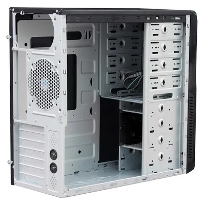 Корпус для ПК Powerman - BA833BK, ATX, 1х2.5", 5х3.5", 1х3.5"ext, 3х5.25", 2xUSB3.0, Midi Tower, 600 Вт, цвет чёрный, 6125674
