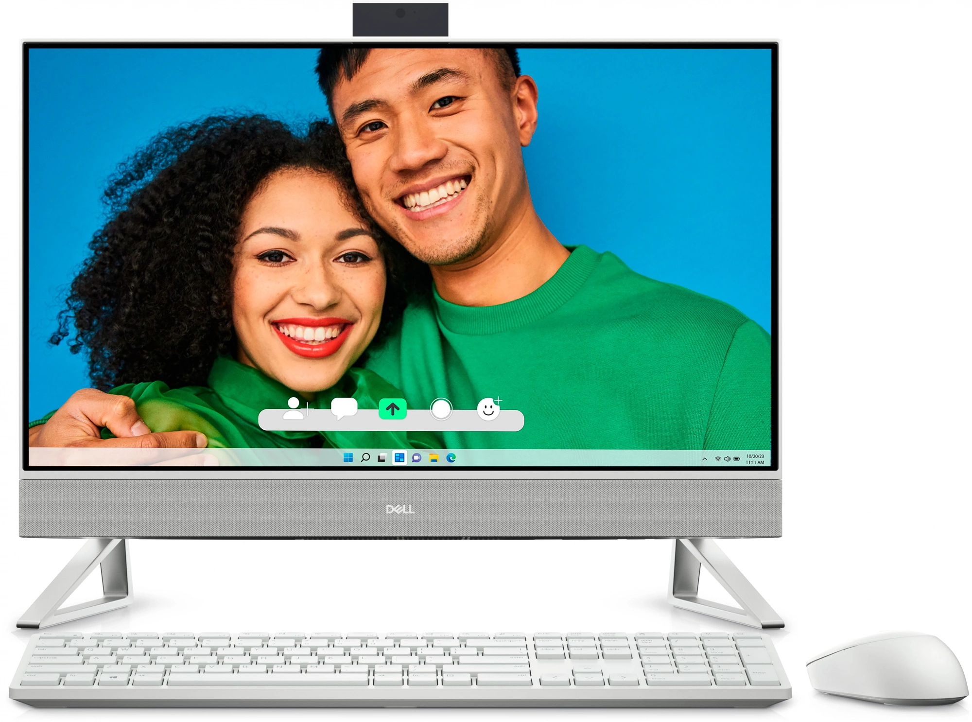 Моноблок Dell Inspiron 7730 27" Full HD i5 1334U (1.3) 16Gb SSD512Gb Iris Xe CR Windows 11 Professional GbitEth WiFi BT 90W клавиатура мышь Cam серебристый 1920x1080