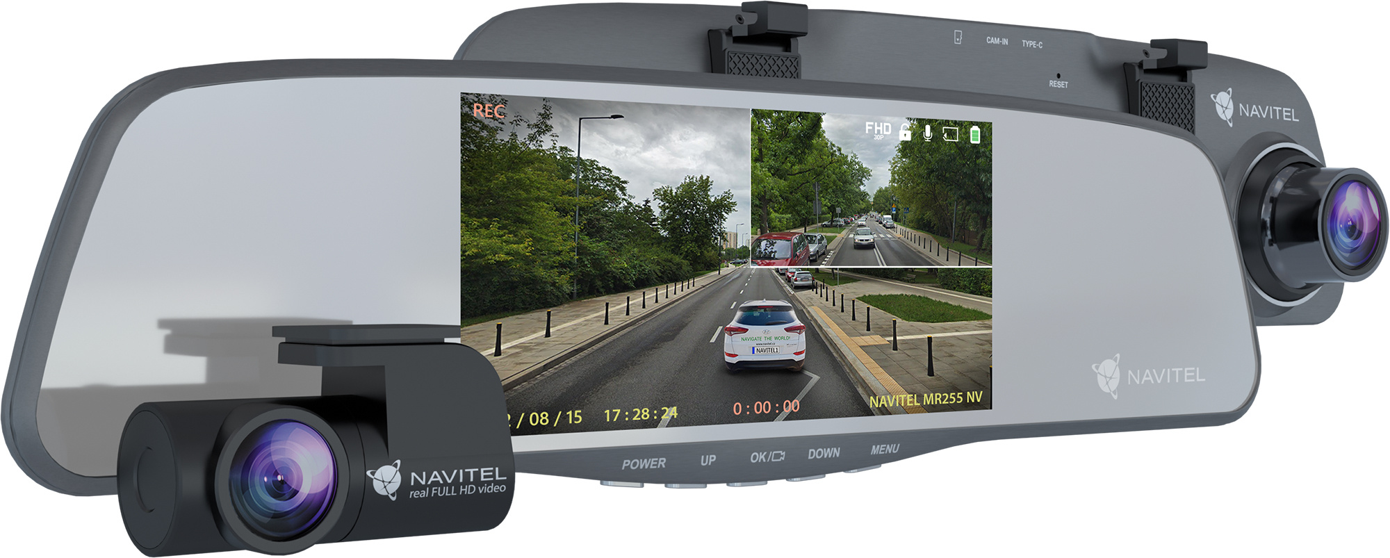 Видеорегистратор Navitel MR255 NV серый 2Mpix 1080x1920 1080p 160гр. MSTAR MSC8339