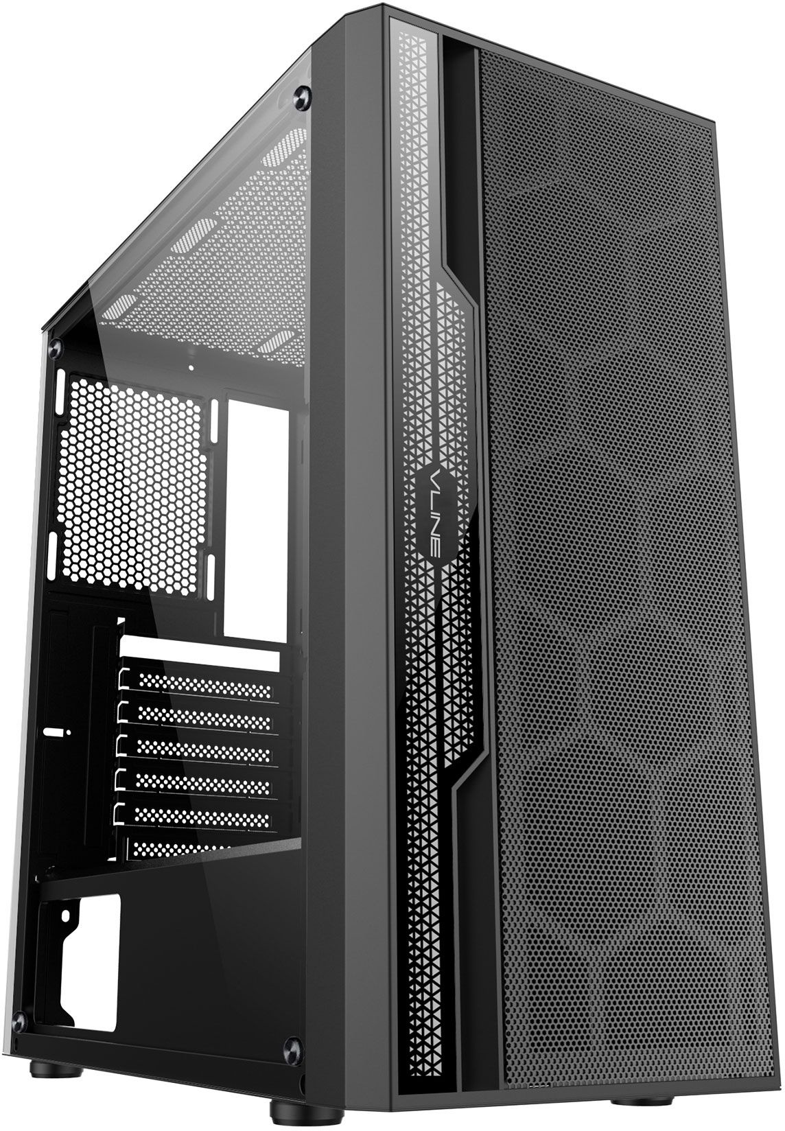 Корпус Formula V-LINE 2052 черный без БП ATX 6x120mm 2xUSB2.0 1xUSB3.0 audio bott PSU