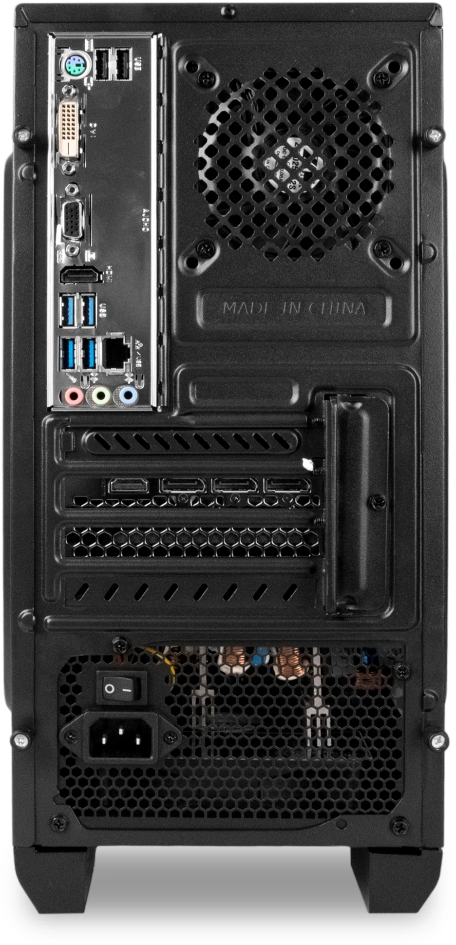 ПК IRU Tactio 310H6GE MT i3 12100F (3.3) 16Gb SSD512Gb RTX3050 6Gb Windows 11 Home GbitEth 500W черный (RUS) (2116868)
