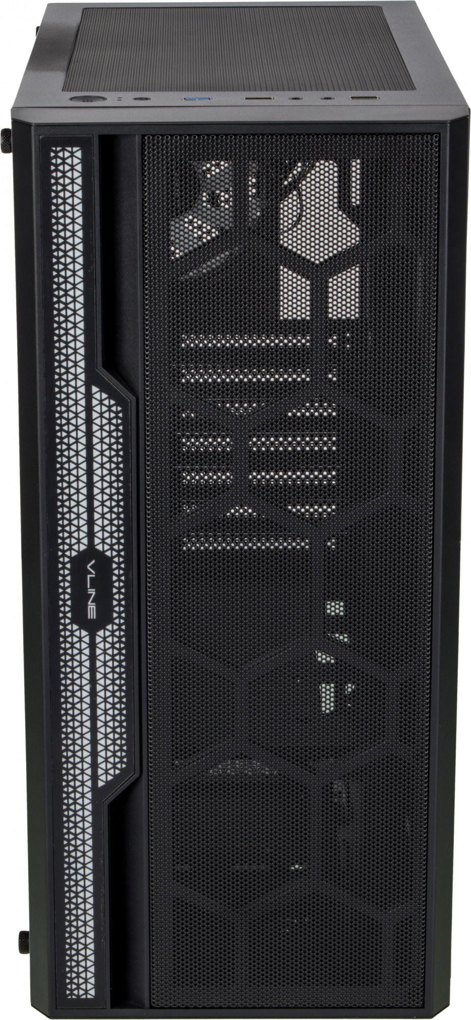 Корпус Formula V-LINE 2052 черный без БП ATX 6x120mm 2xUSB2.0 1xUSB3.0 audio bott PSU