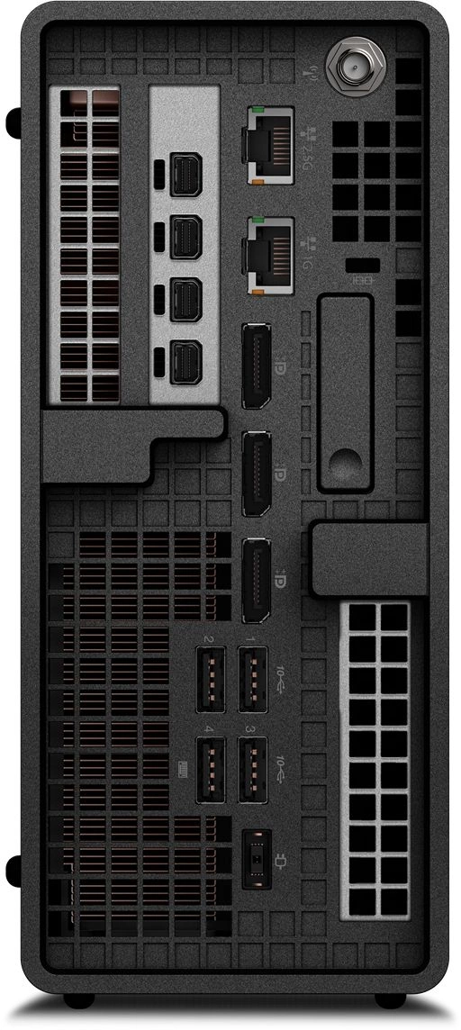 ПК Lenovo ThinkStation P3 Ultra SFF Core i9 13900 (2) 32Gb SSD1Tb UHDG 770 Windows 11 Professional 64 2.5xGbitEth+1xGbitEth 300W мышь клавиатура черный (30HBS64800)